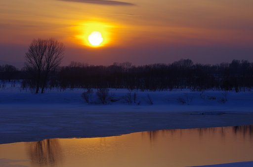 春の夕暮れ