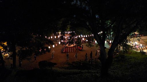公園の夏祭り