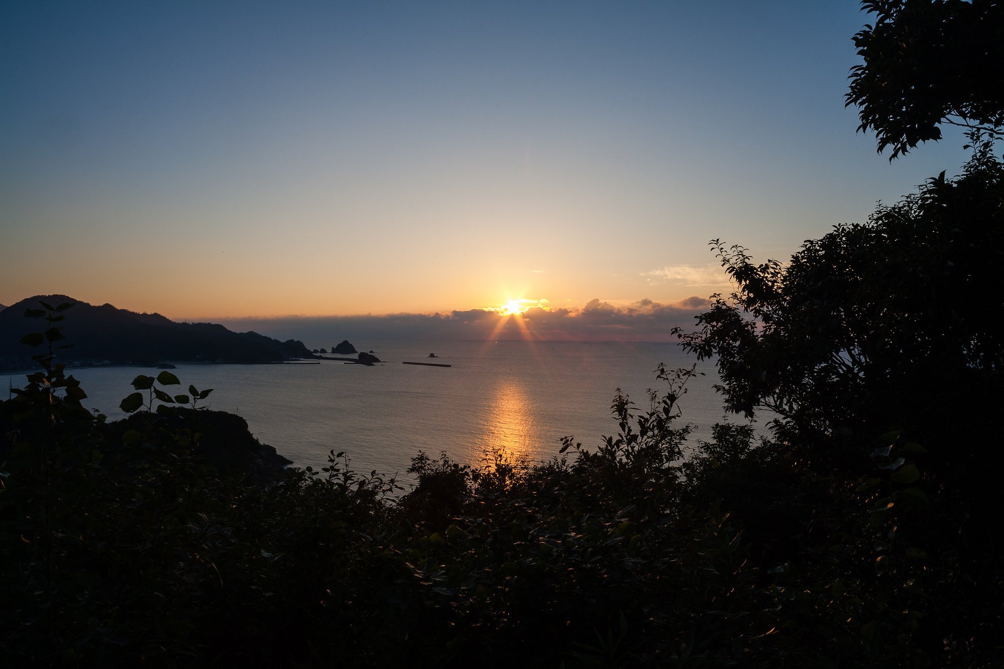 日本海の夕焼け！