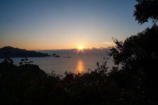日本海の夕焼け！
