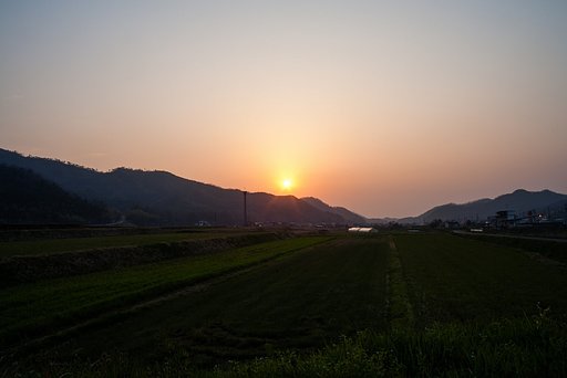 PM2.5の夕焼け？