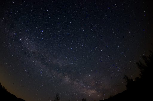 天の川＆流星＆夏の大三角