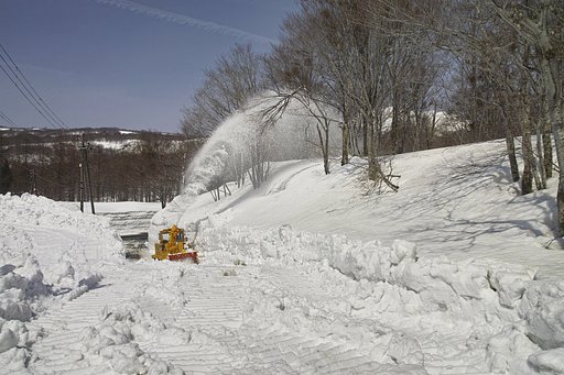 除雪中