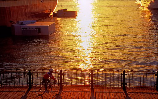 ひだかさんの夕暮れの風景