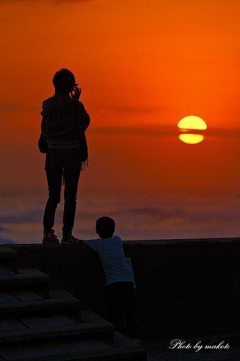 思い出の夕日になれば・・・