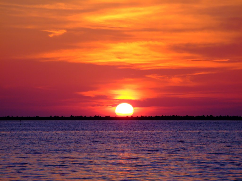 昨日の夕陽
