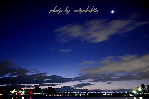 嵐山の夜明け