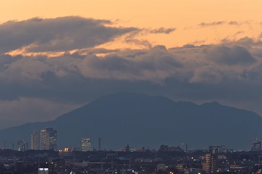夕暮れのツインタワー