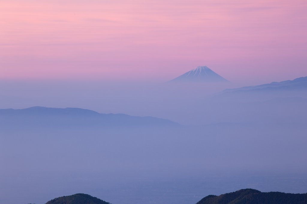 富士も見えて
