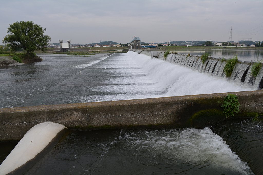梅雨の堰