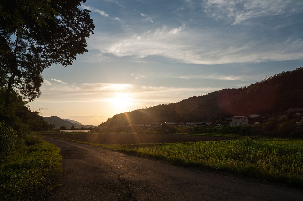 夕方少しばかり夕焼。