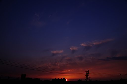 【五月】５日、日没
