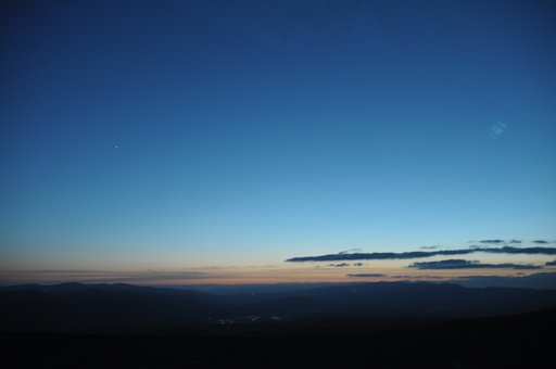 冬の夕日