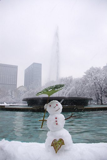行列のできる雪だるま