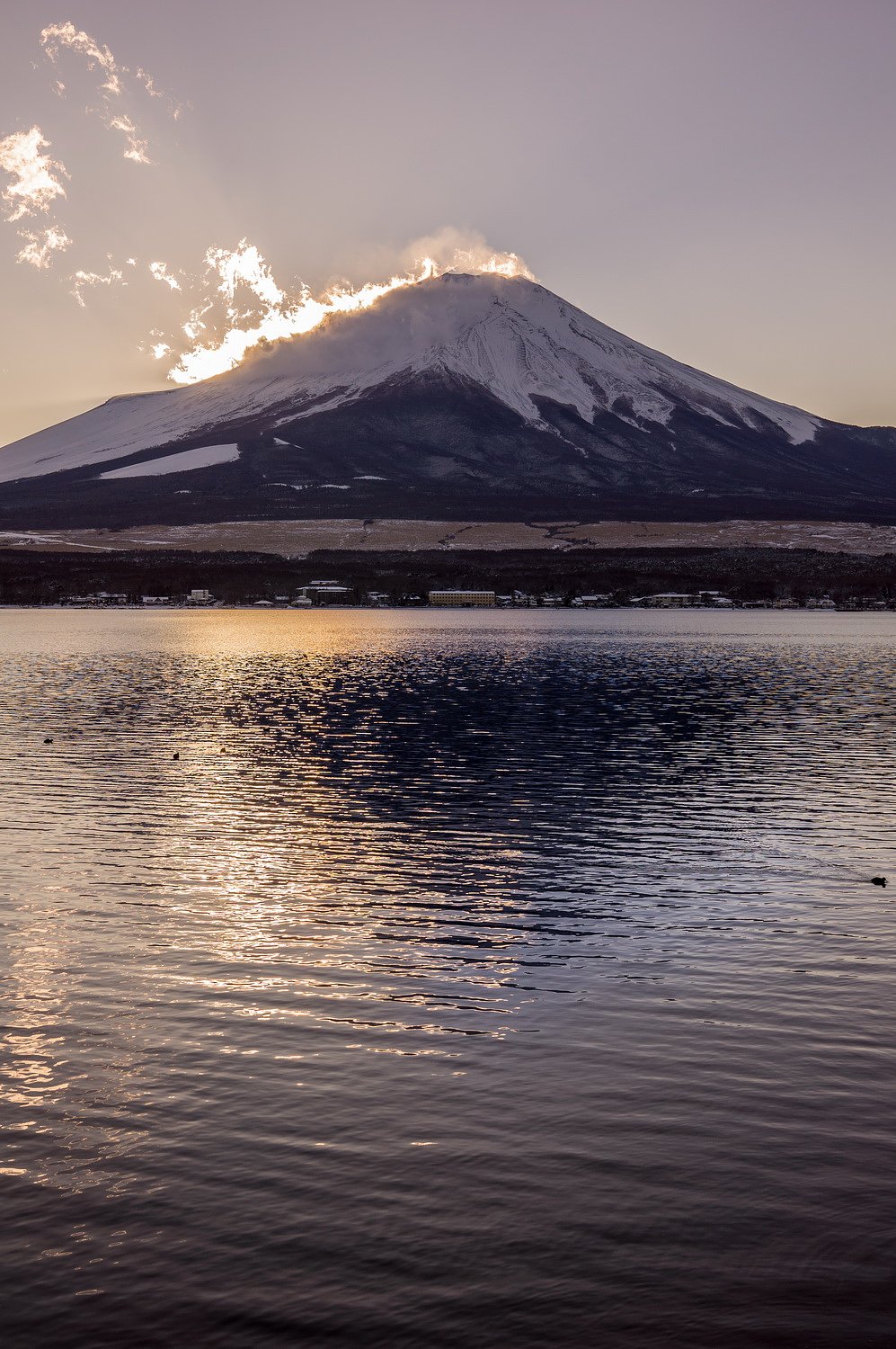 燃える富士山　縦改