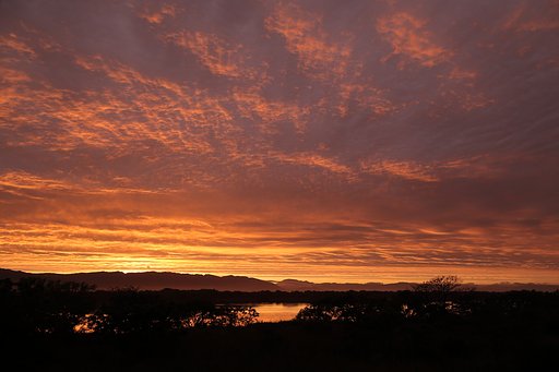 夕映えの空