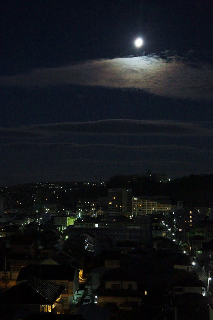 明けの月
