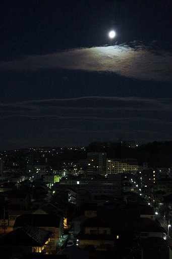 明けの月