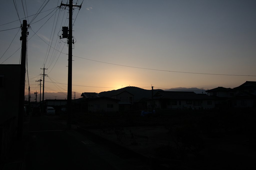 秋の日はつるべ落とし