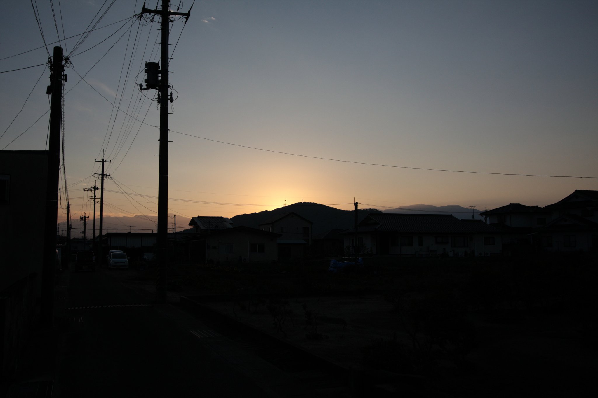 秋の日はつるべ落とし