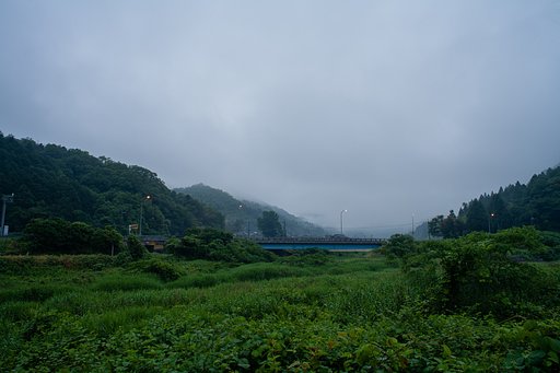 梅雨の雨空・・。