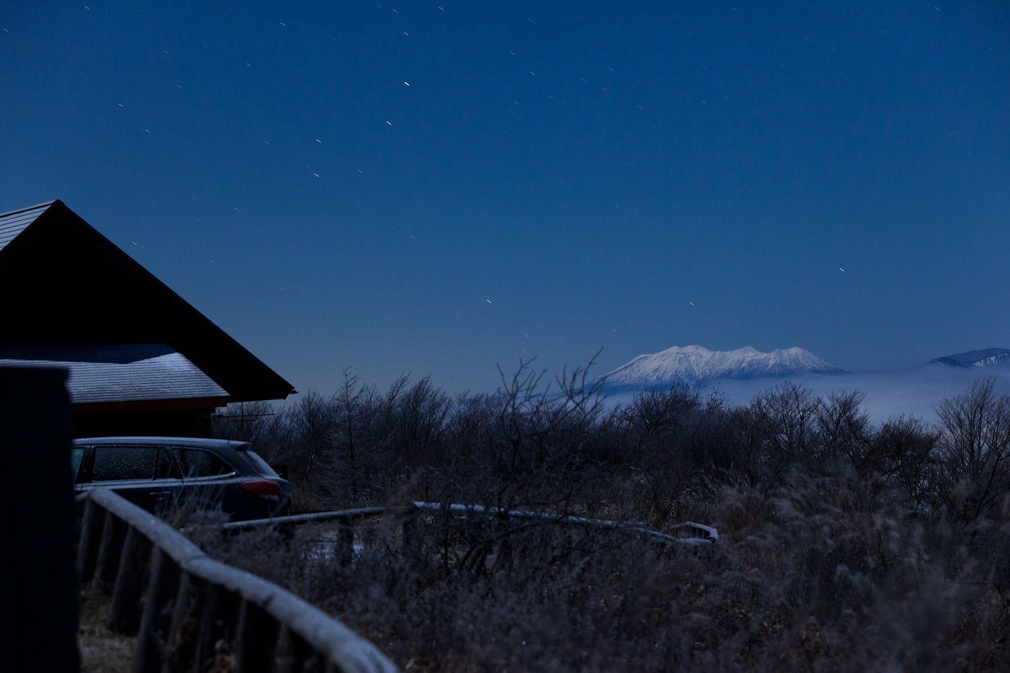 凍てつく夜の御嶽山