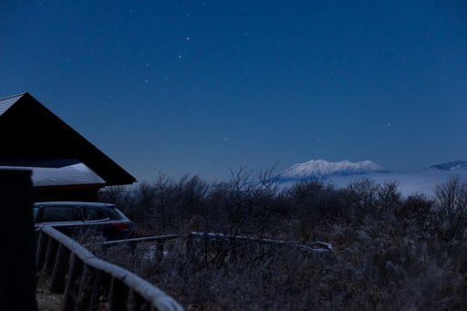凍てつく夜の御嶽山