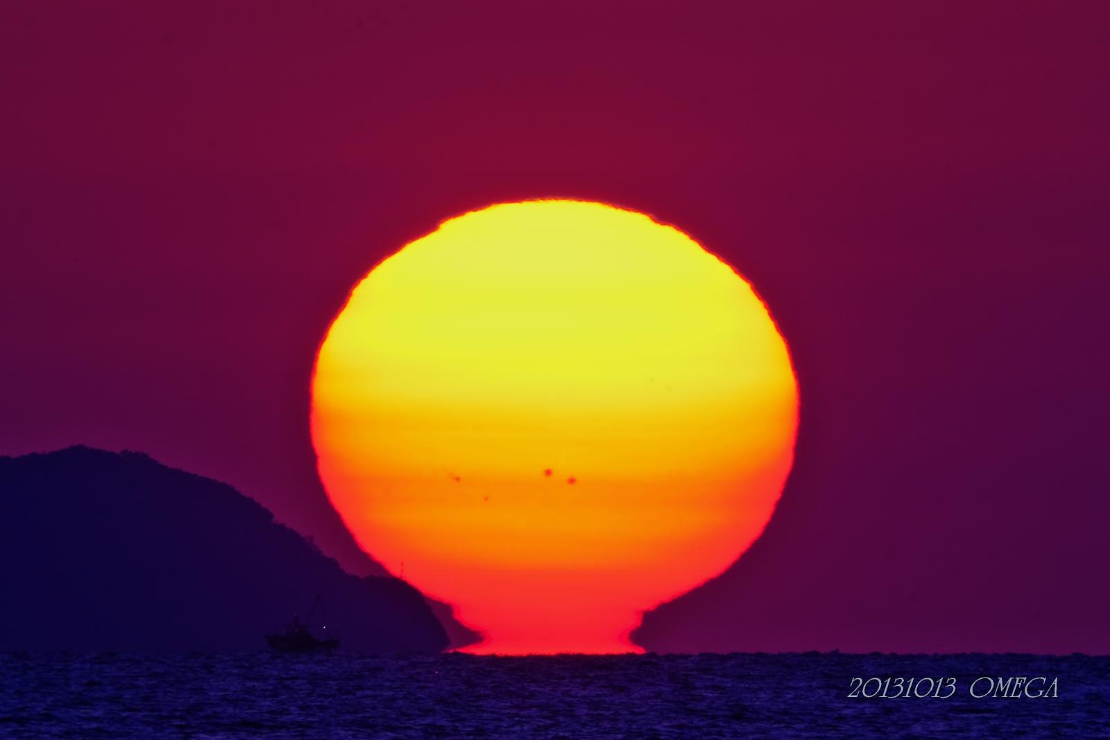 菊間のだるま夕日　１０・１３