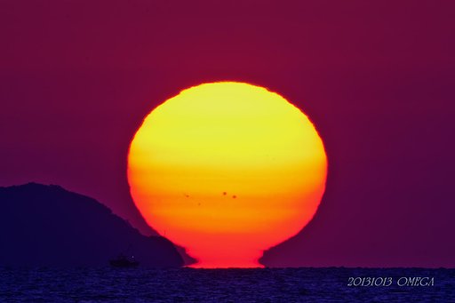 菊間のだるま夕日　１０・１３