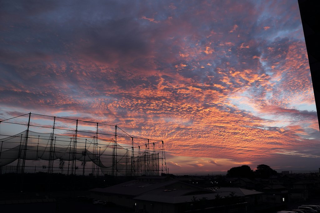 朝焼けの空