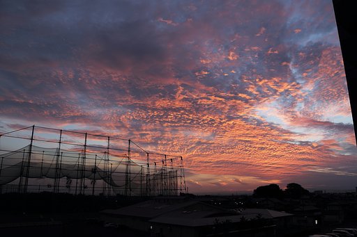 朝焼けの空