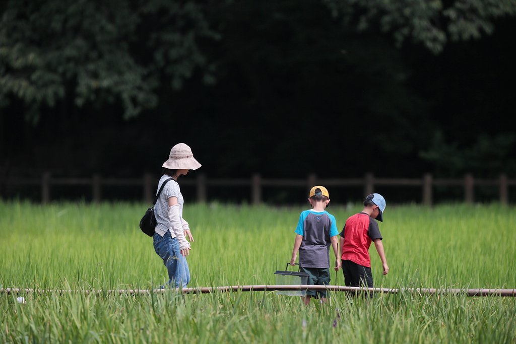 夏休み　母と子