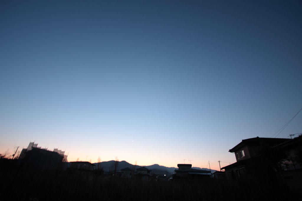 快晴の朝