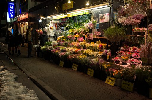 夜のお花屋さん