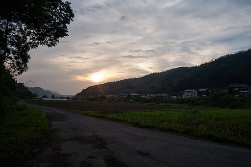 梅雨の夕焼・・。