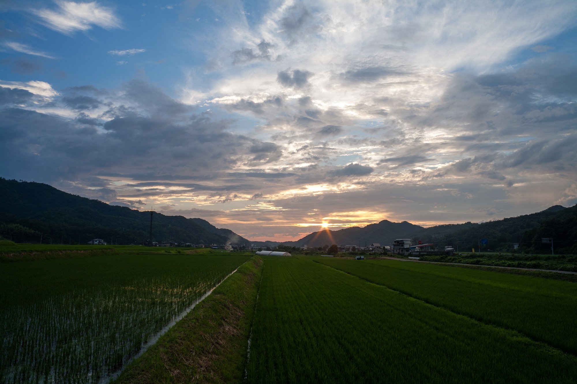 梅雨明けの夕焼？