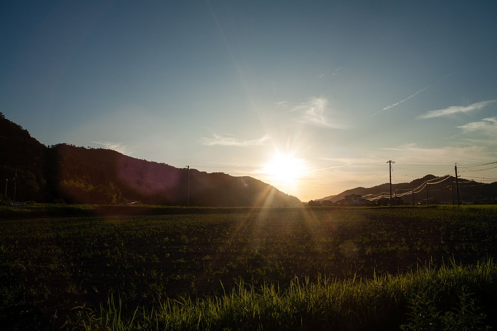 強力な夕焼・・。