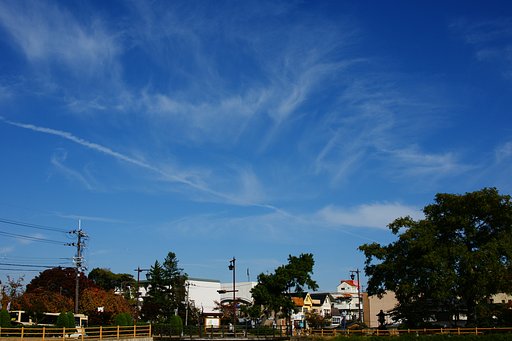 青空でした。