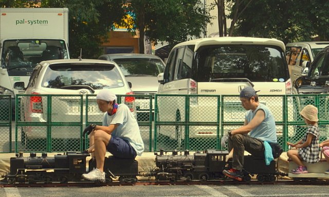ミニＳＬ重連運転
