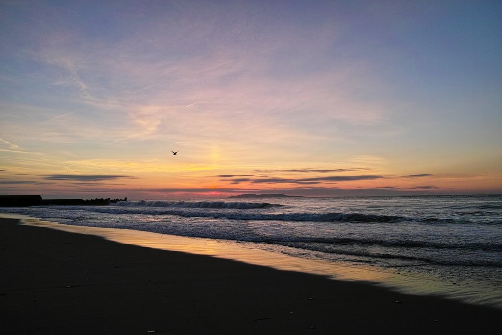 庄内浜 秋の夕暮れ