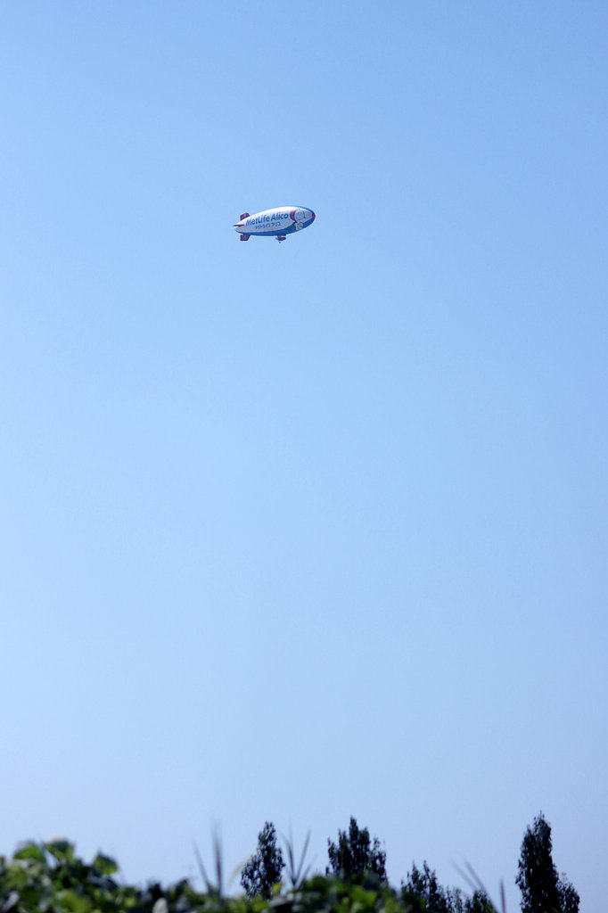 台風一過の淀川の空