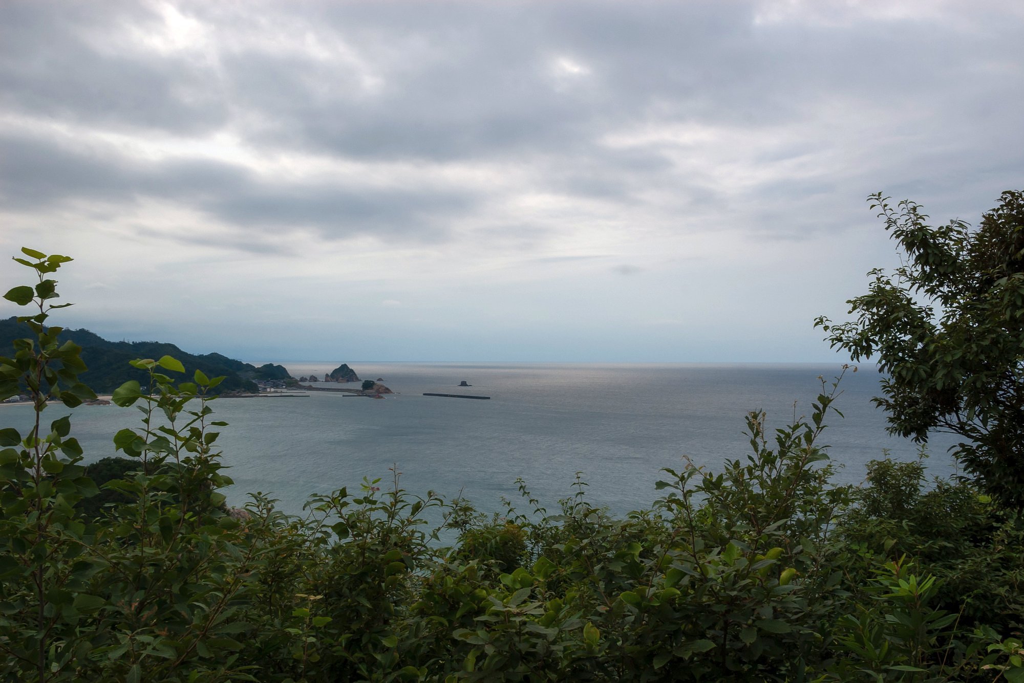 展望休憩舎から。