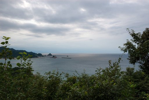 展望休憩舎から。