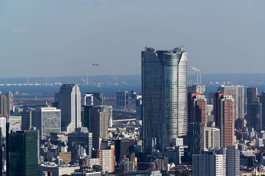 都庁から望む東京湾