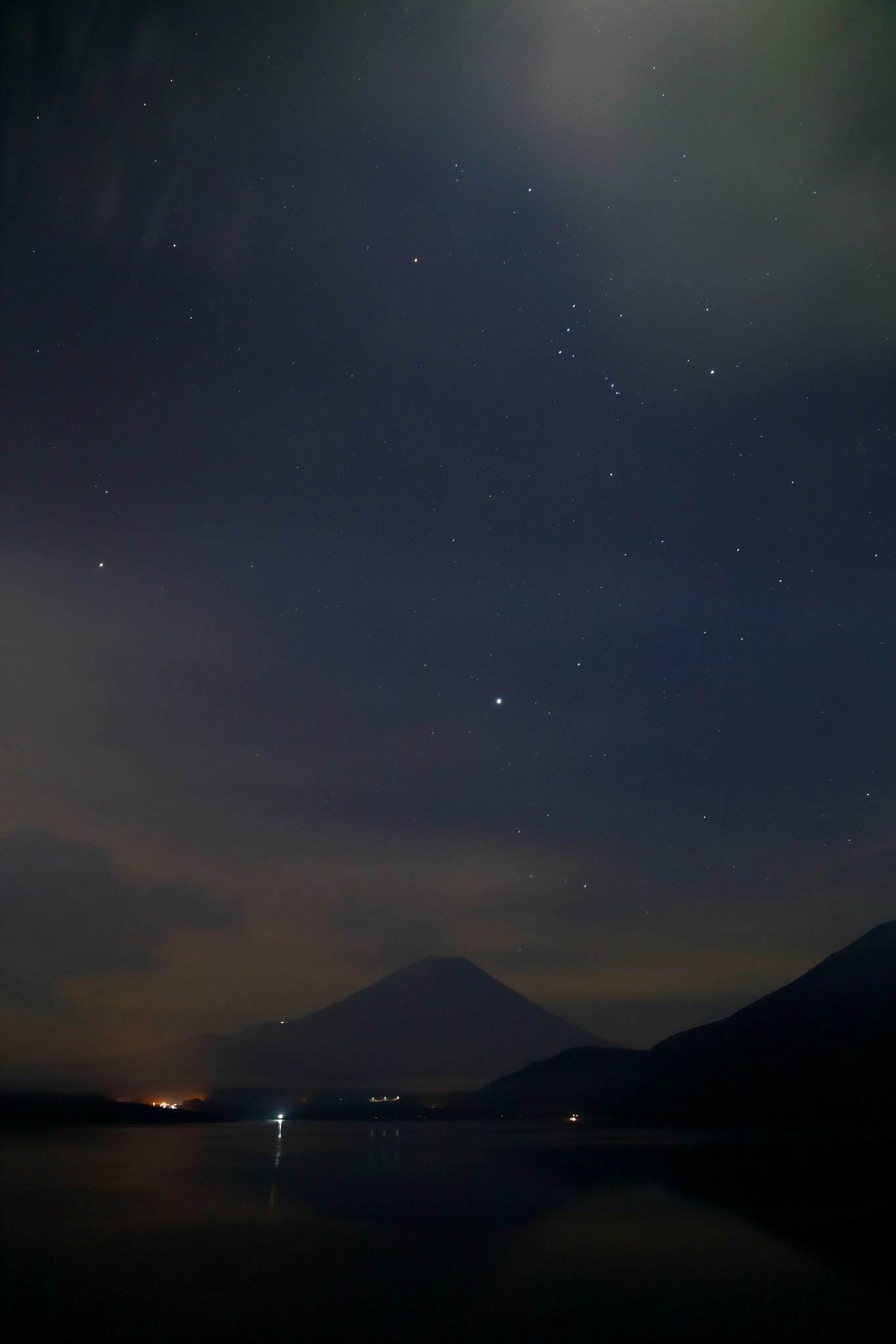 富士と星々