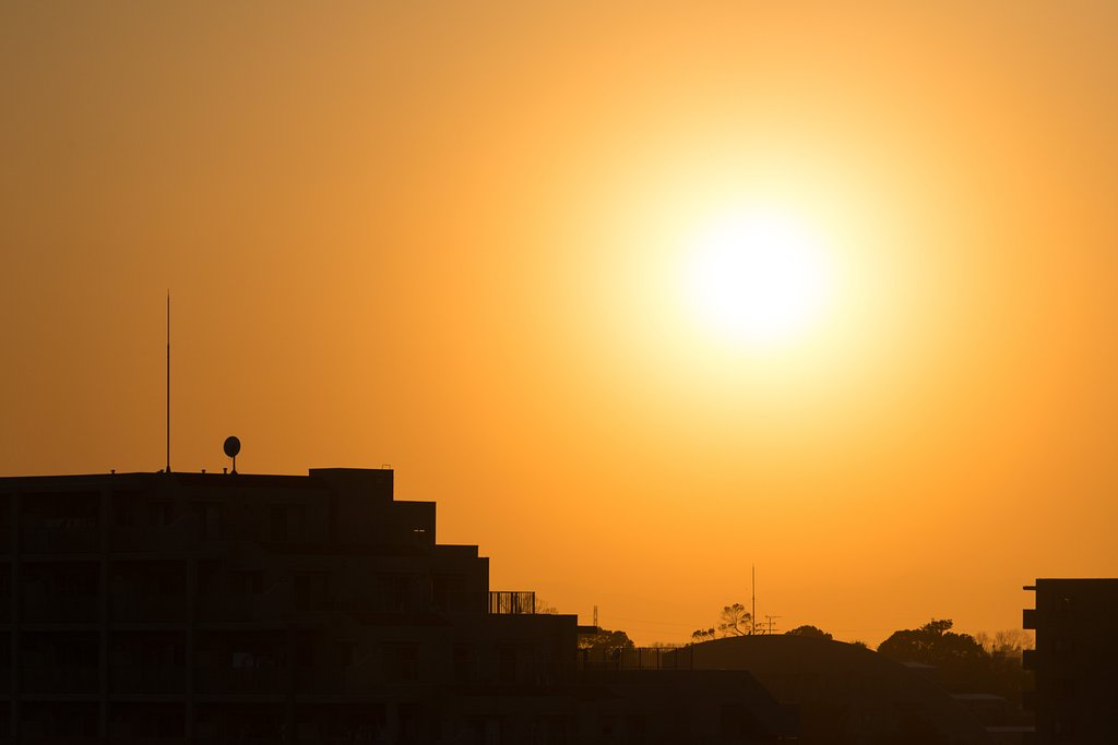 朧な夕暮れ