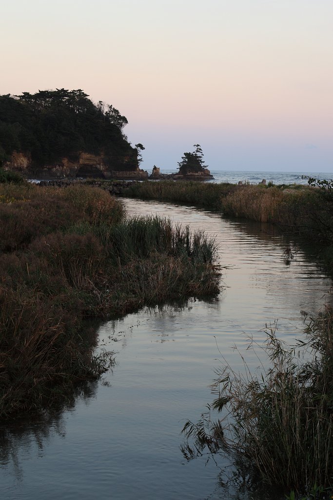 水辺の風景日立川尻