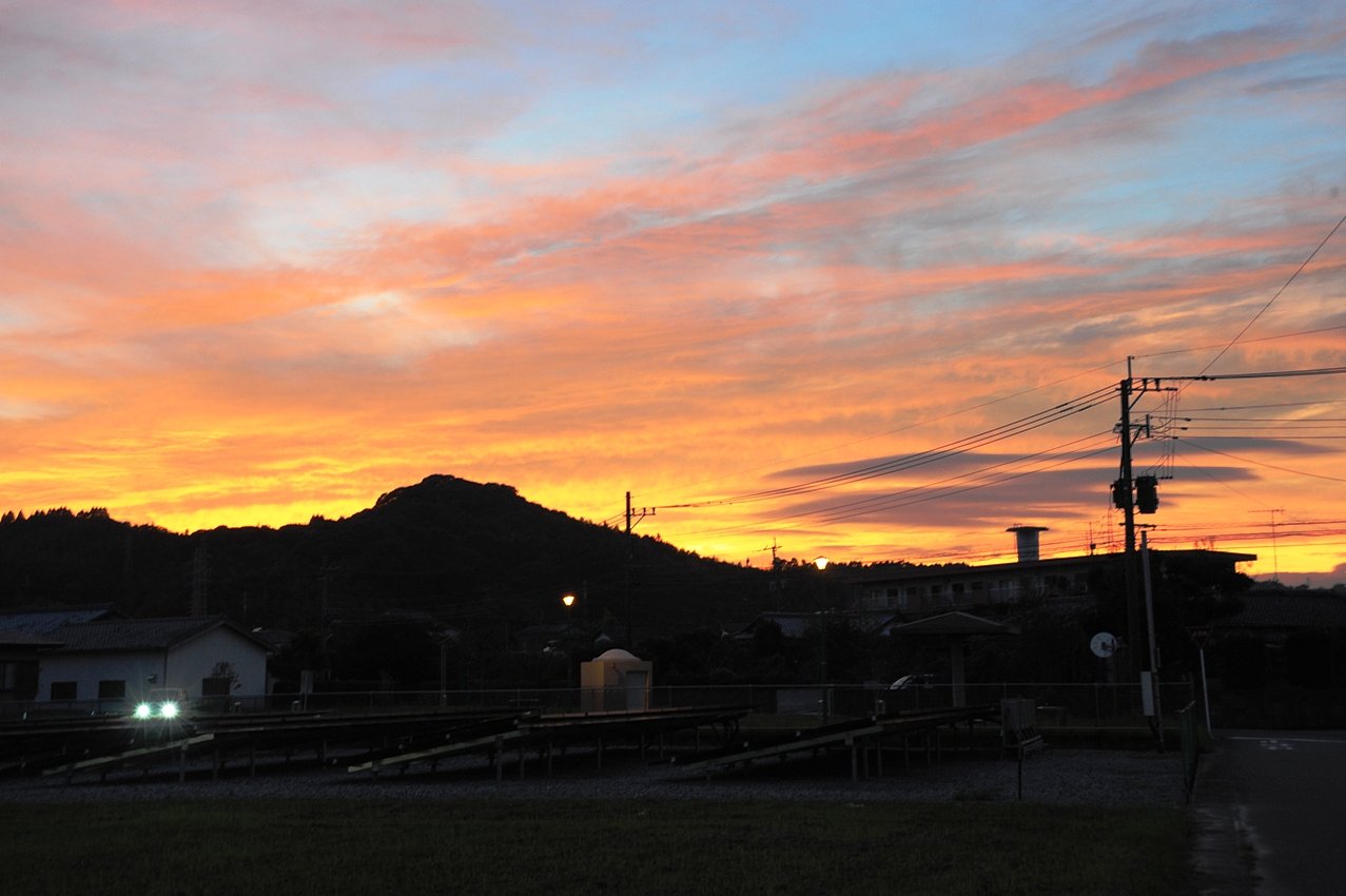 ひさしぶりの夕焼け