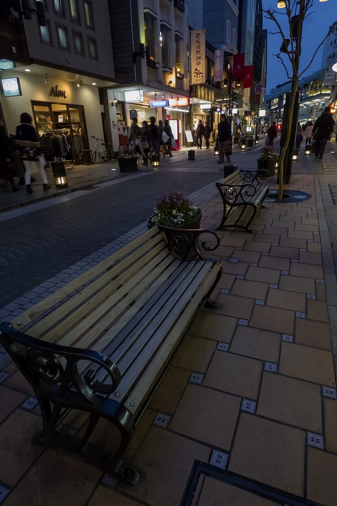 夕暮れベンチ