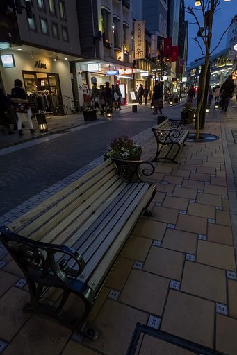夕暮れベンチ